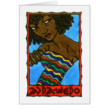 Tarjeta de felicitación de Aida-Wedo