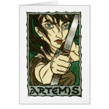 Tarjeta de felicitación de Artemis