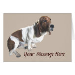Tarjeta de felicitación de Basset Hound