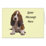 Tarjeta de felicitación de Basset Hound