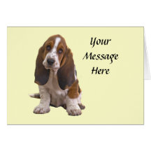 Tarjeta de felicitación de Basset Hound