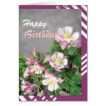 Tarjeta de felicitación de Columbines