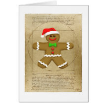 Tarjeta de felicitación de DaVinci del pan de jeng