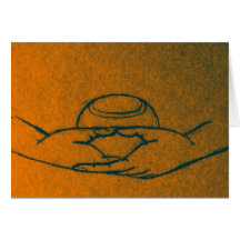 Tarjeta de felicitación de Dhyana/Buddhapatra Mudr