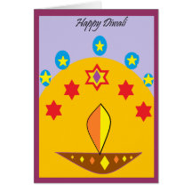 Tarjeta de felicitación de Diwali