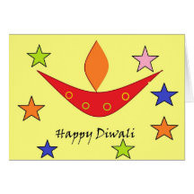 Tarjeta de felicitación de Diwali