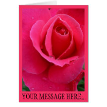 Tarjeta de felicitación de encargo de las flores r