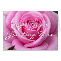 Tarjeta de felicitación de encargo de las flores r