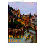 Tarjeta de felicitación de Florencia Italia
