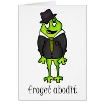 Tarjeta de felicitación de Froget Abodit