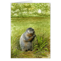 Tarjeta de felicitación de Groundhog