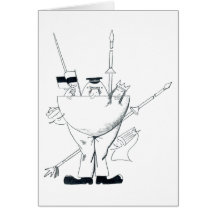 Tarjeta de felicitación de Humpty Dumpty