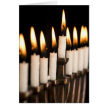 Tarjeta de felicitación de Jánuca Menorah