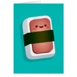 Tarjeta de felicitación de Kawaii Musubi (espacio 