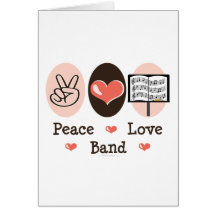 Tarjeta de felicitación de la banda del amor de la