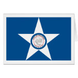 Tarjeta de felicitación de la bandera de Houston