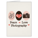 Tarjeta de felicitación de la cámara de la fotogra