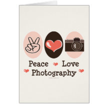 Tarjeta de felicitación de la cámara de la fotogra