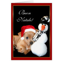 Tarjeta de felicitación de la chihuahua de Buon Na