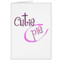Tarjeta de felicitación de la empanada de Cutie