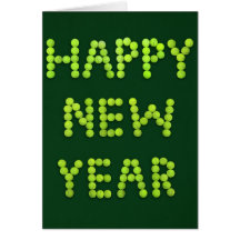 Tarjeta de felicitación de la Feliz Año Nuevo para