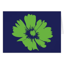 Tarjeta de felicitación de la flor del vintage tarjetas