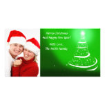 Tarjeta de felicitación de la foto del árbol de na tarjeta fotográfica