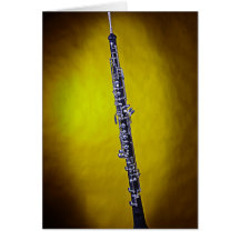 Tarjeta de felicitación de la imagen de Oboe hecha