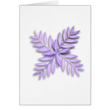 Tarjeta de felicitación de la lavanda