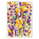 Tarjeta de felicitación de la lavanda y de las ama