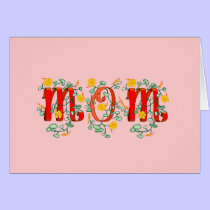 Tarjeta de felicitación de la mamá tarjetas