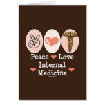 Tarjeta de felicitación de la medicina interna del
