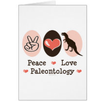 Tarjeta de felicitación de la paleontología del am