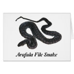Tarjeta de felicitación de la serpiente del ficher