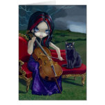 "Tarjeta de felicitación de la tormenta del violon