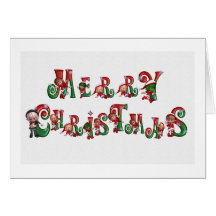 Tarjeta de felicitación de las Felices Navidad