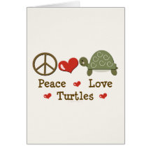 Tarjeta de felicitación de las tortugas del amor d