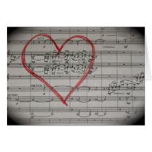 Tarjeta de felicitación de los amantes de la músic