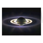 Tarjeta de felicitación de los anillos de Saturn