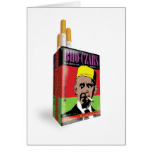 Tarjeta de felicitación de los cigarrillos de los 