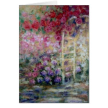 Tarjeta de felicitación de los rosas del baile