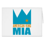 Tarjeta de felicitación de MIMS - rey americano de