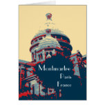 Tarjeta de felicitación de Montmartre de la basíli