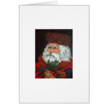 Tarjeta de felicitación de Papá Noel