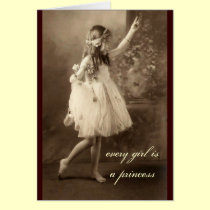 Tarjeta de felicitación de princesa Dance de la fo tarjetas