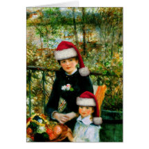 Tarjeta de felicitación de Renoir Santa