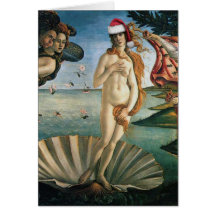 Tarjeta de felicitación de Venus Santa