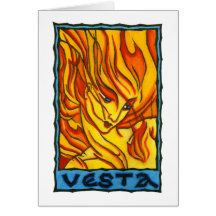 Tarjeta de felicitación de Vesta