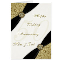 Tarjeta de felicitación del aniversario de boda de