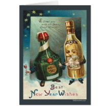 Tarjeta de felicitación del Año Nuevo
